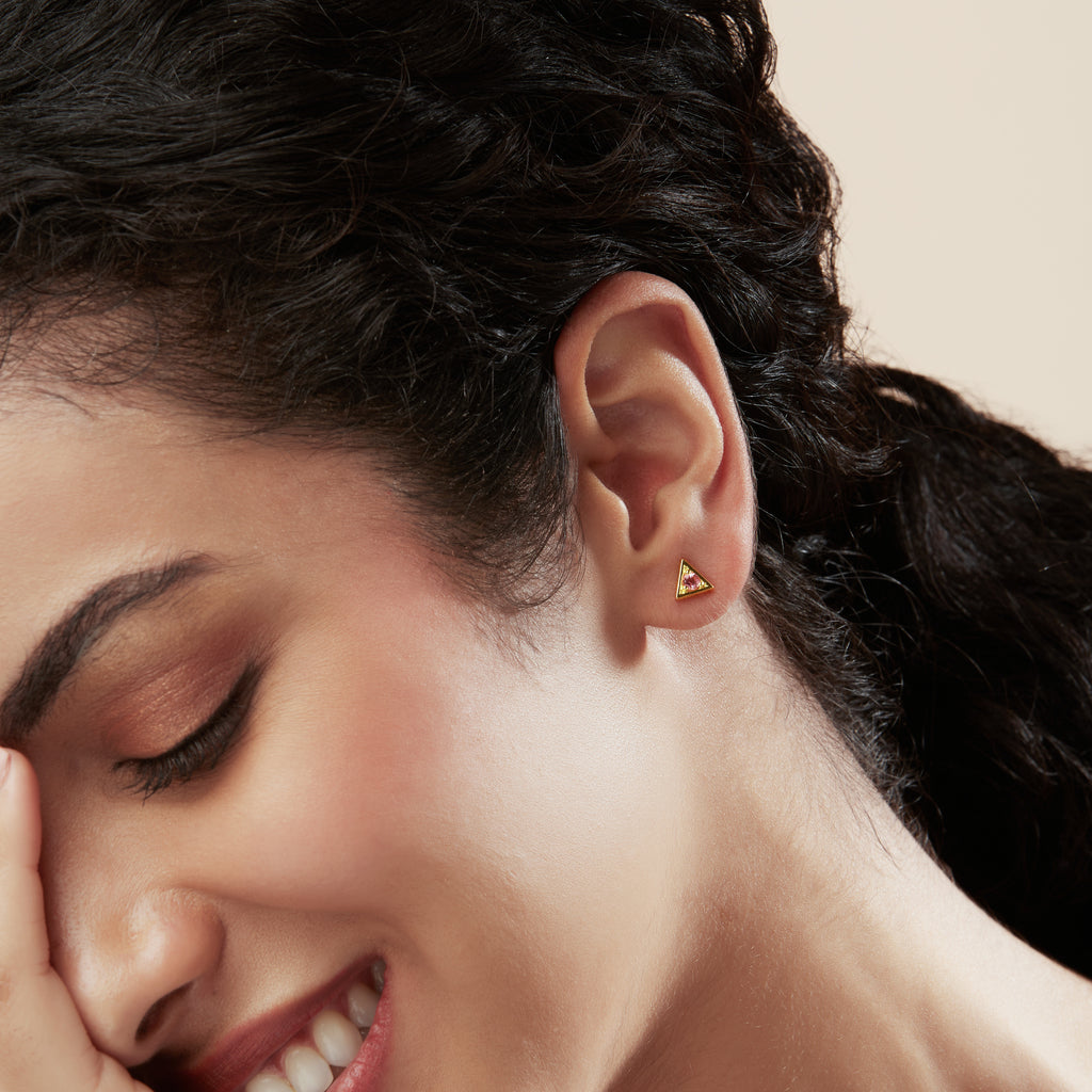 Clous d'oreilles Triangle | Bijoux 974