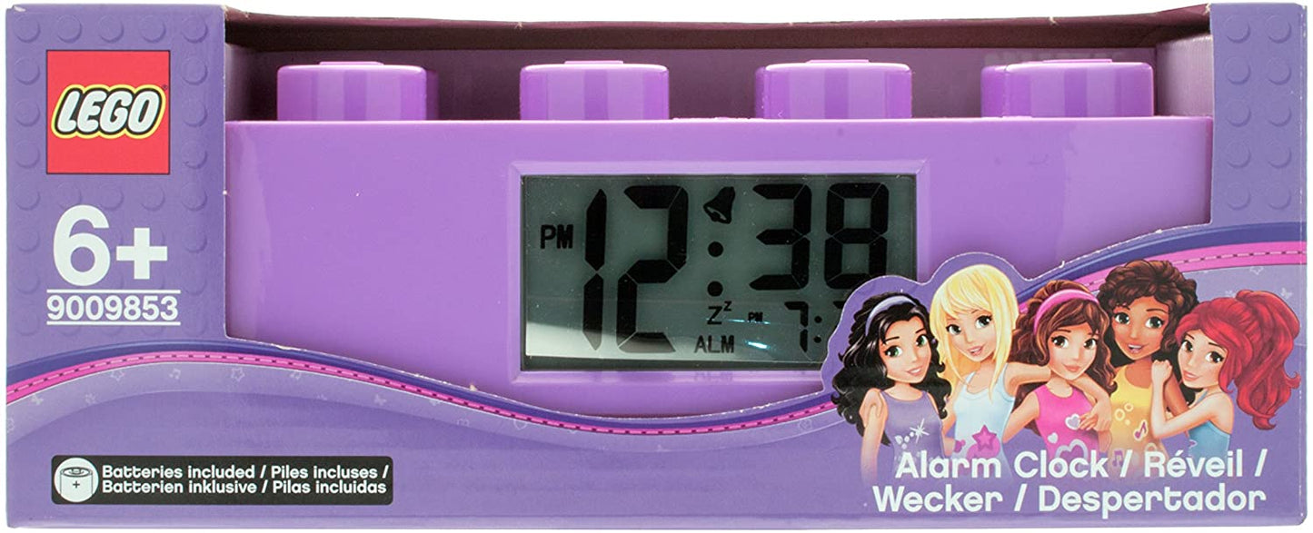 Reveil Lego Brique Mauve 974