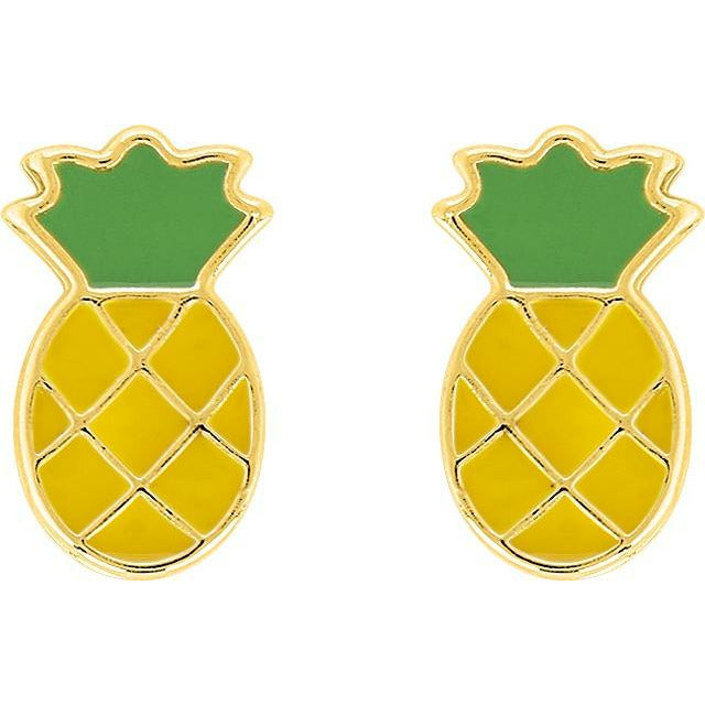 boucles d'oreilles Ananas | bijoux reunion