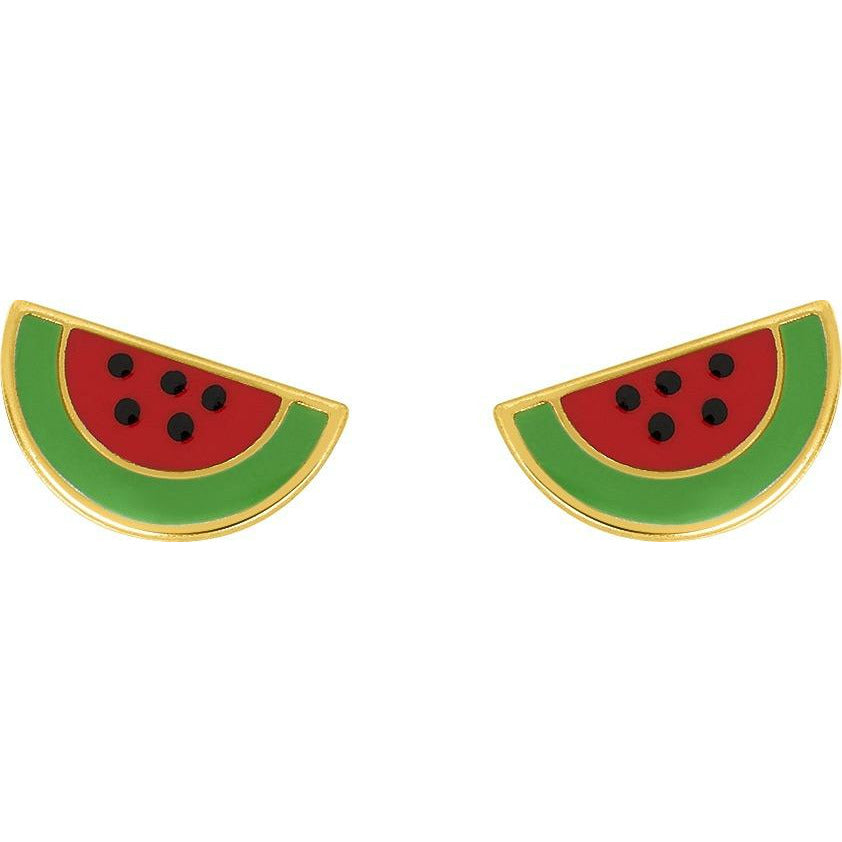 boucles d'oreilles pastèque | bijoux reunion