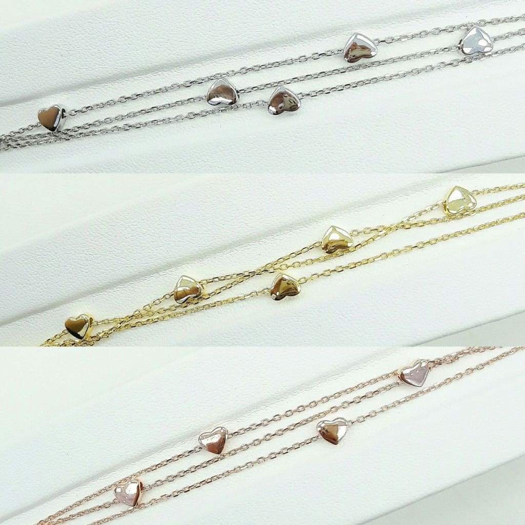 Bracelet Argent Coeur Jenna - Bijouterie Tropicor