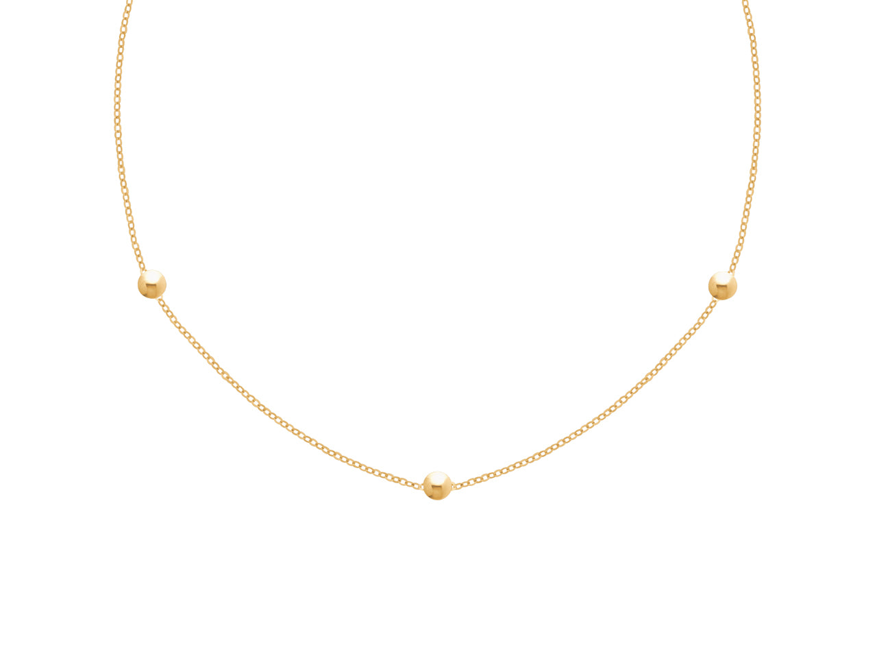 Collier Or 3 boules | Bijouterie Réunion