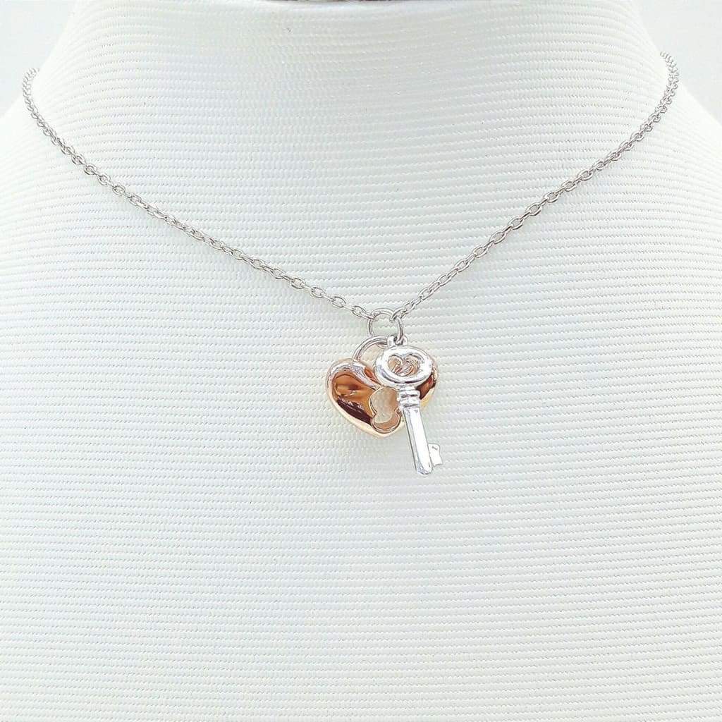 Collier Clef de Coeur Argent - Bijouterie Tropicor