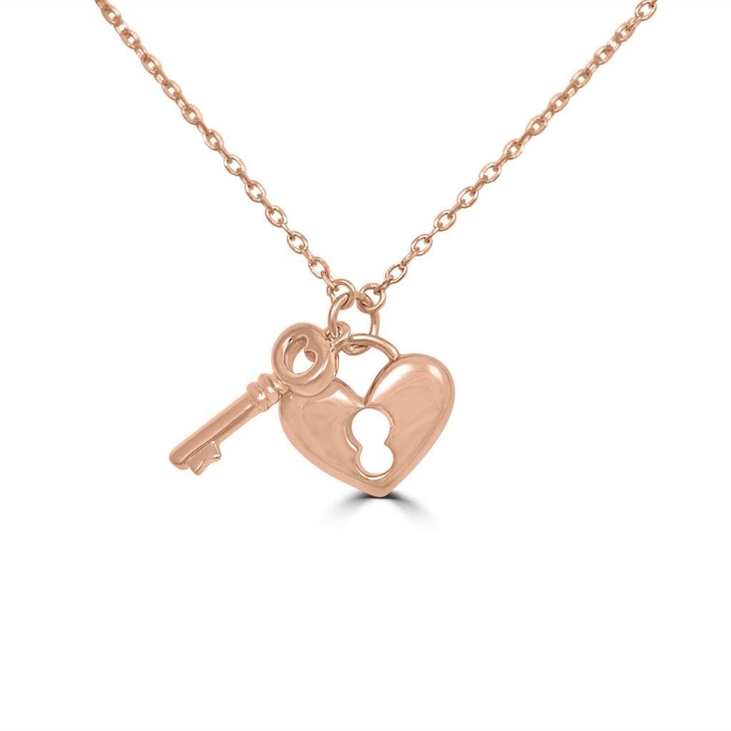 Collier Clef de Coeur Argent - Bijouterie Tropicor