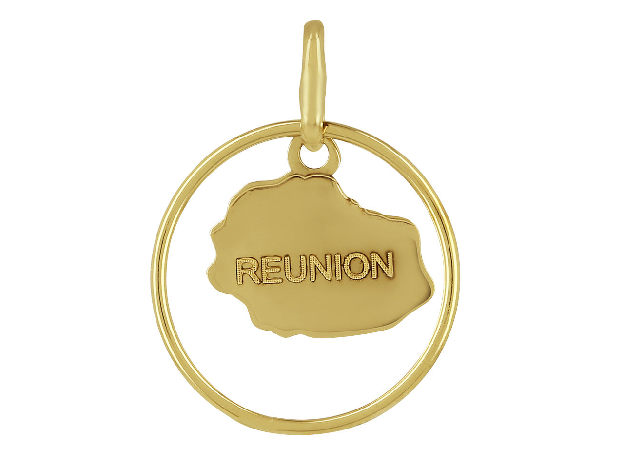 Pendentif Ile De La Réunion En Or 18 Carats (750/1000) - Poids 2,61 G - Réf. Jouailla 306077 - Garantie 10 Ans