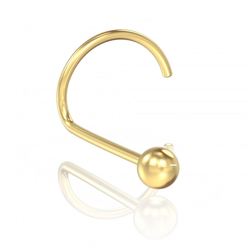 piercing de nez Boule Or 974