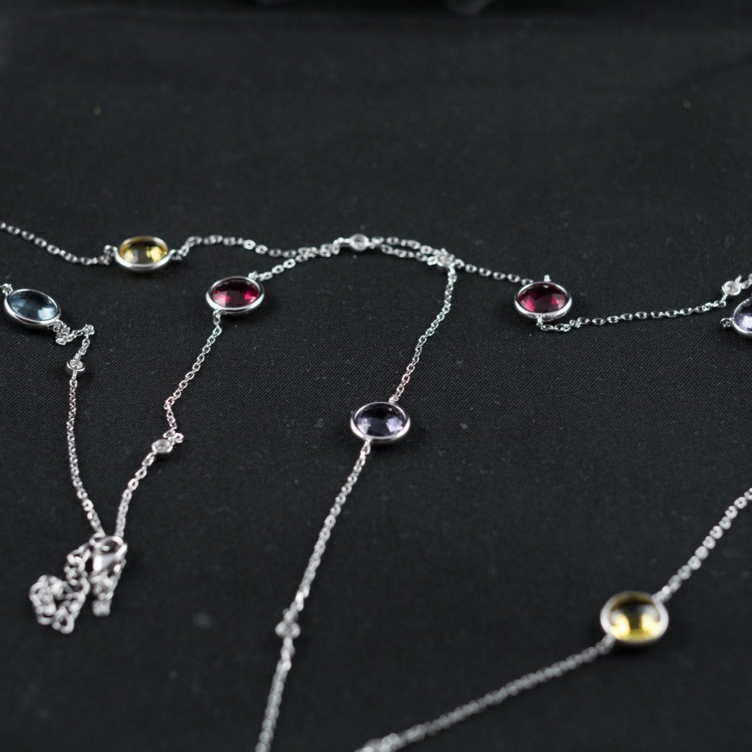 Sautoir en Argent 925 avec pierres