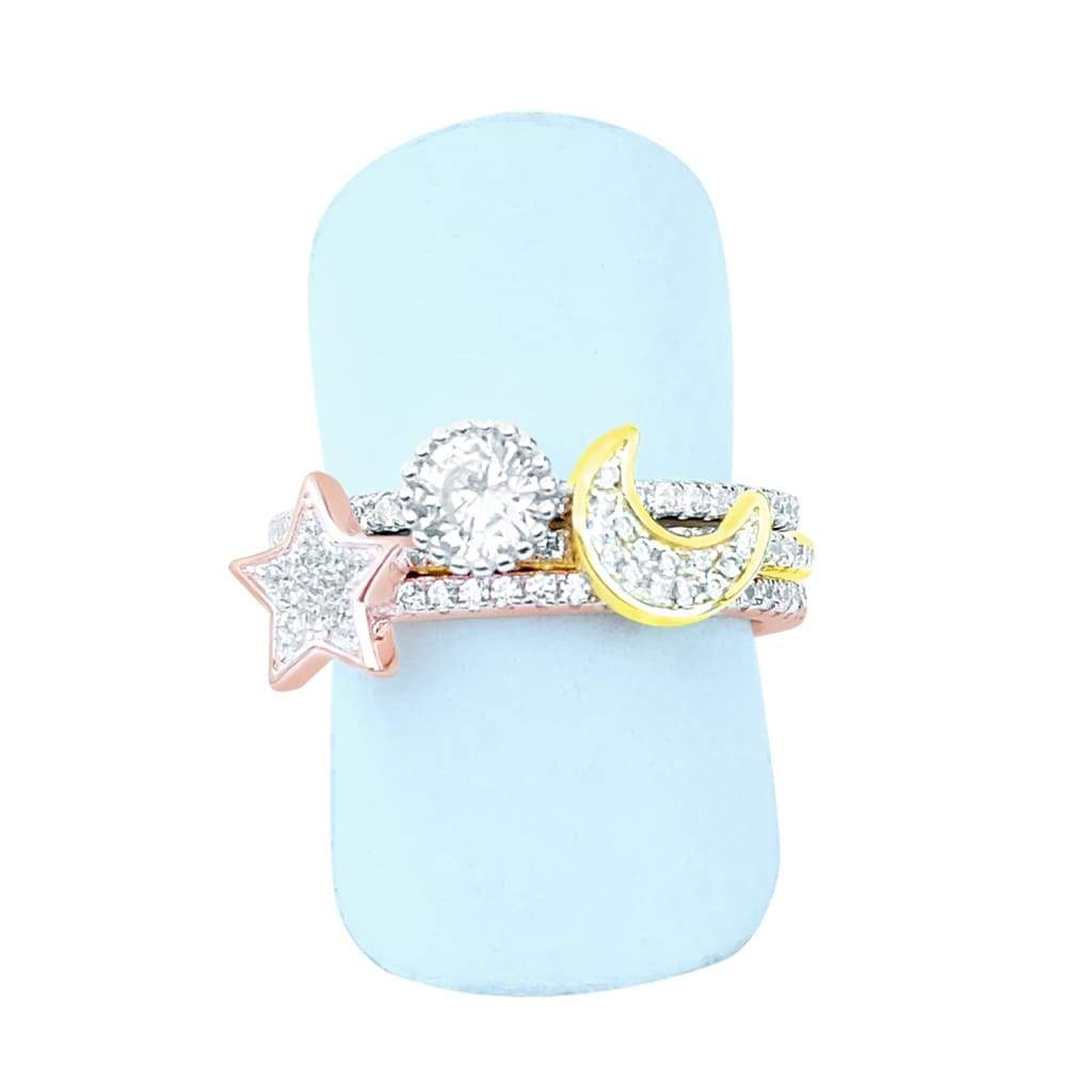 Trio de bagues argent Caly - Bijouterie Tropicor
