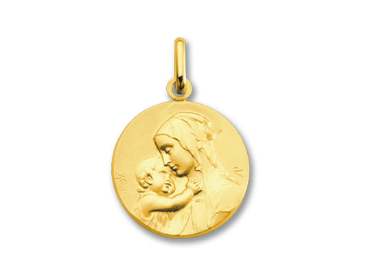 Médaille Vierge à l'enfant classique Or