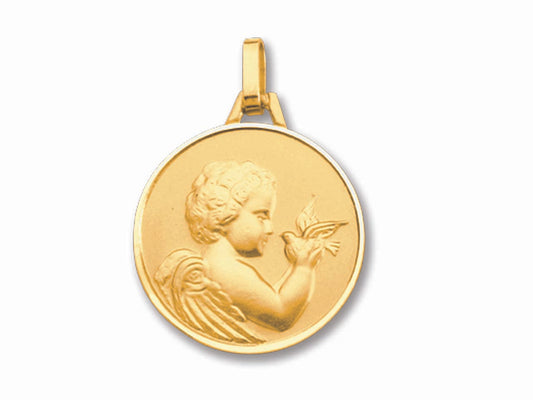 Médaille Ange à la Colombe Or