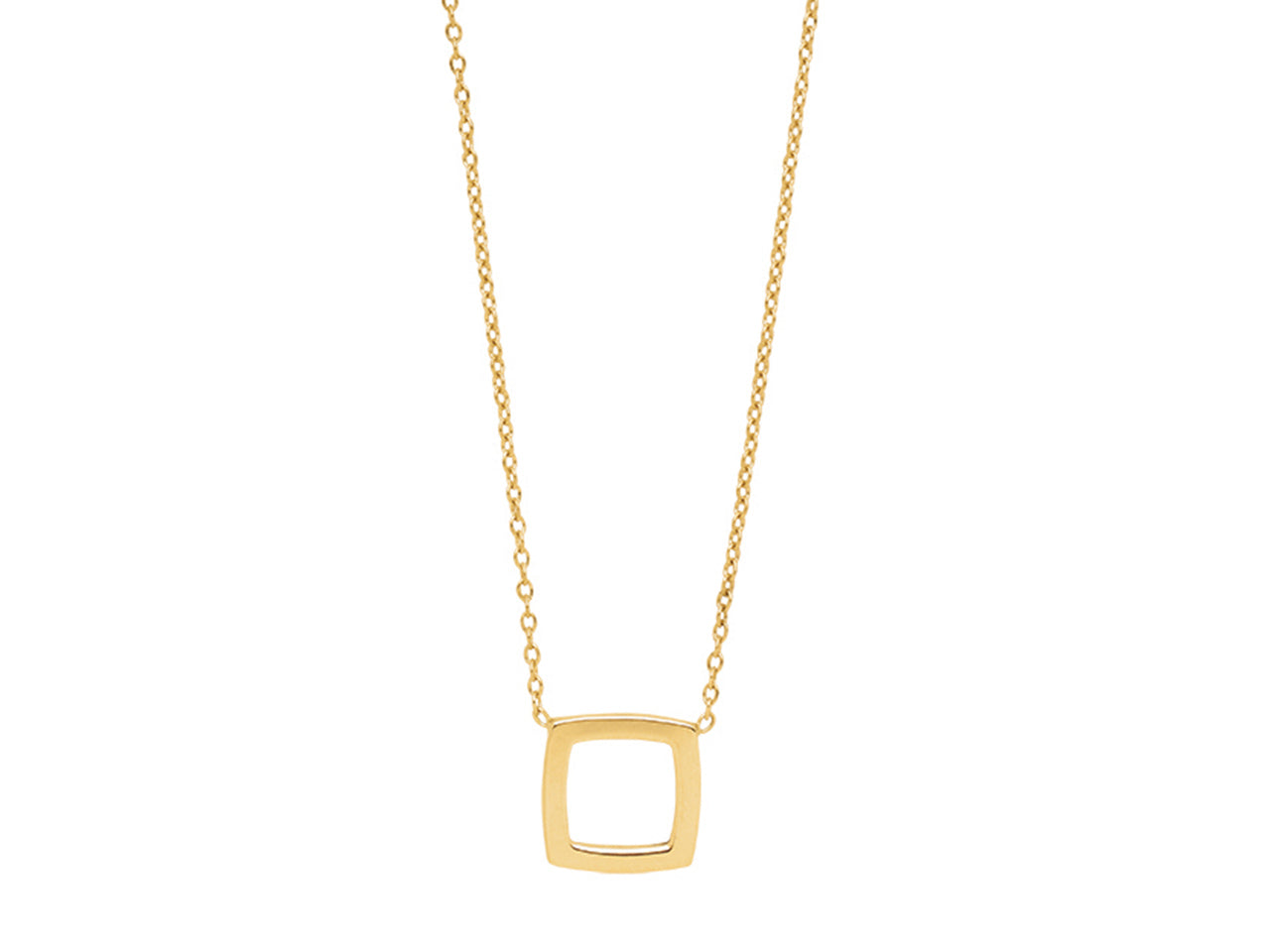 Collier Carré Or Jaune 18 carats