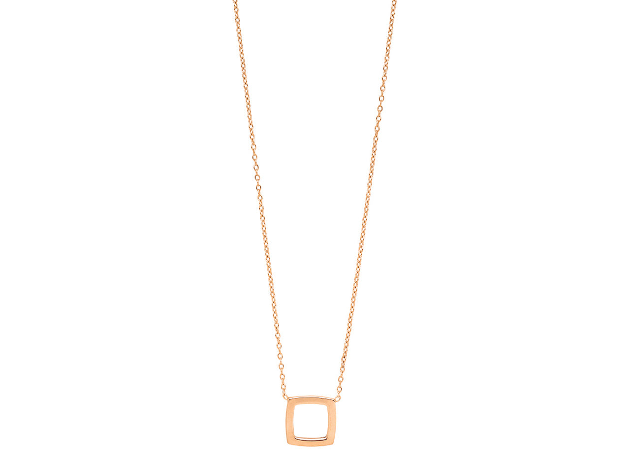 Collier Carré Or rose | Bijouterie en ligne