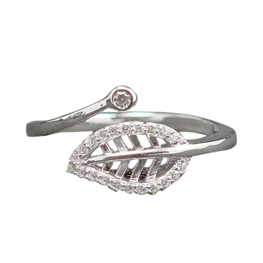 Bague Argent Feuille - Bijouterie Tropicor