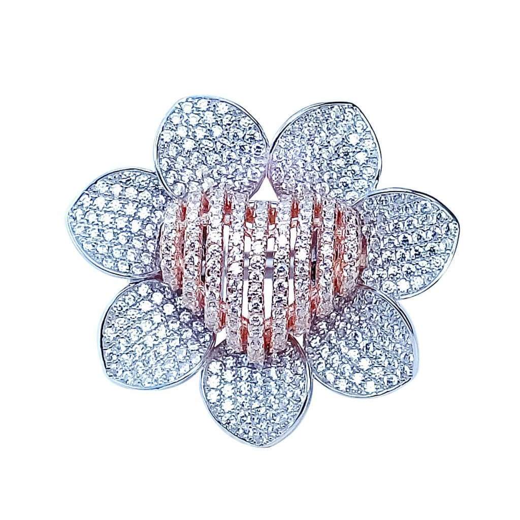 Bague Argent Fleur de Cœur - Bijouterie Tropicor