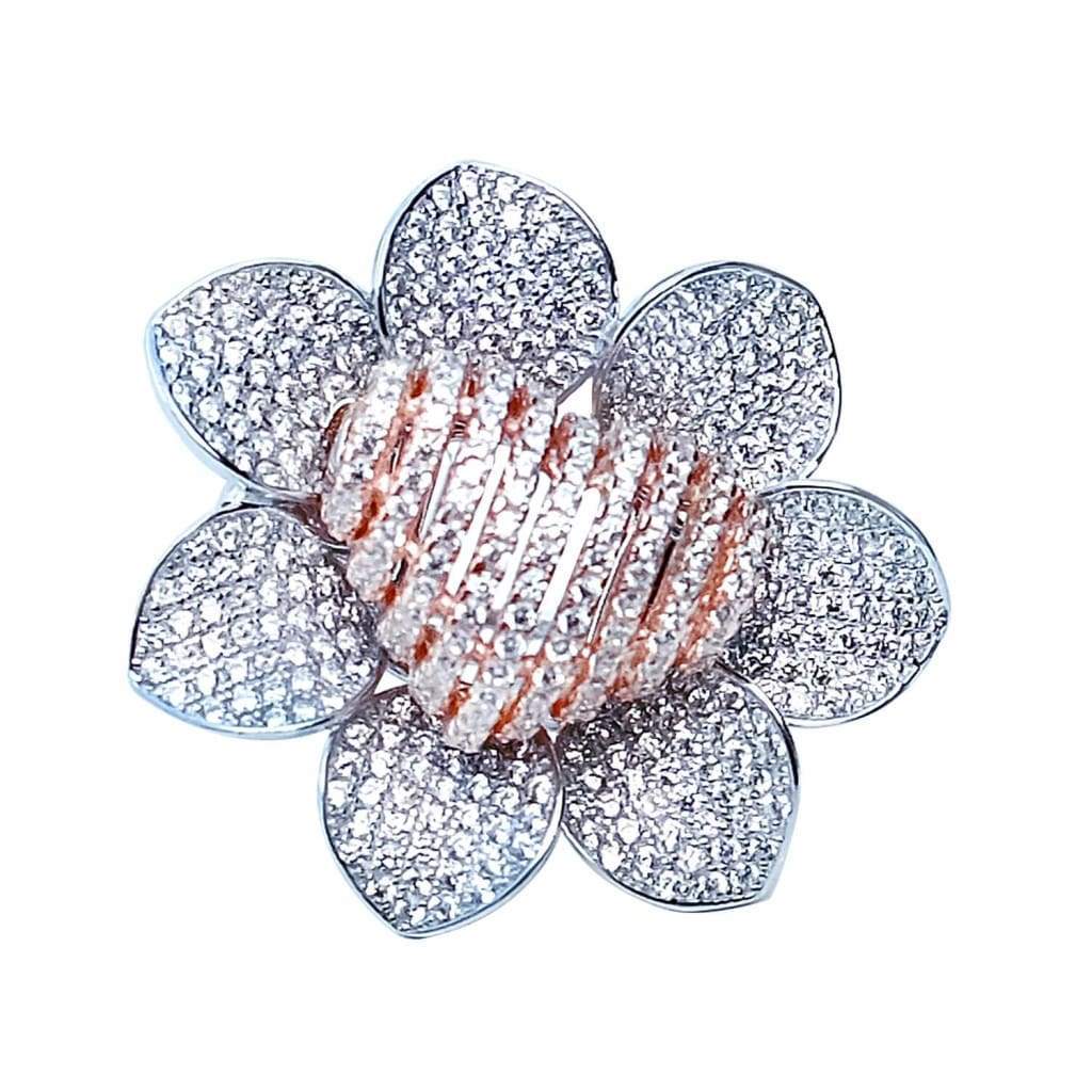 Bague Argent Fleur de Cœur - Bijouterie Tropicor