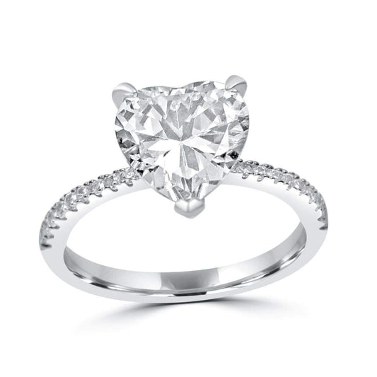Bague Solitaire Coeur - Bijouterie Tropicor