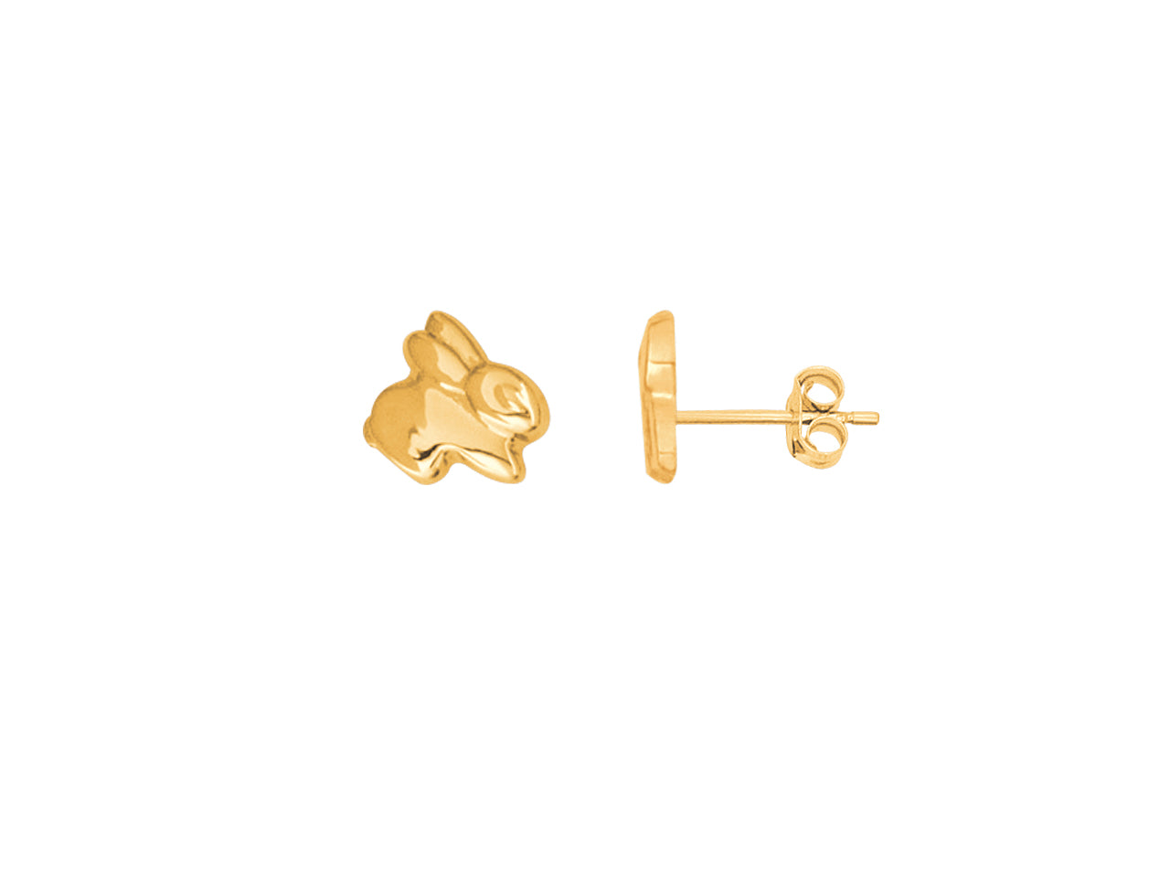 Boucles d'Oreilles Or Lapin | Bijoux Réunion