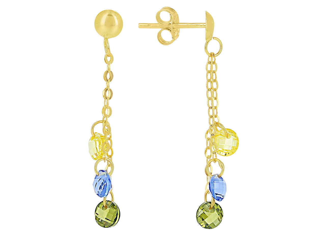 Boucles d'Oreilles Arc-en-ciel 974