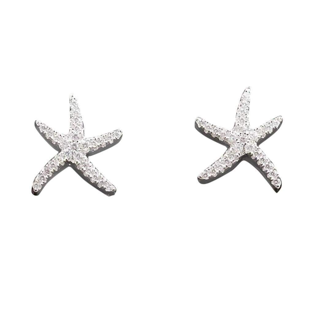 Boucles d'Oreilles Argent  Etoile de Mer - Bijouterie Tropicor