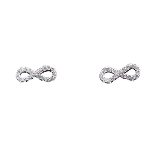 Boucles d'Oreilles Argent Infinity - Bijouterie Tropicor