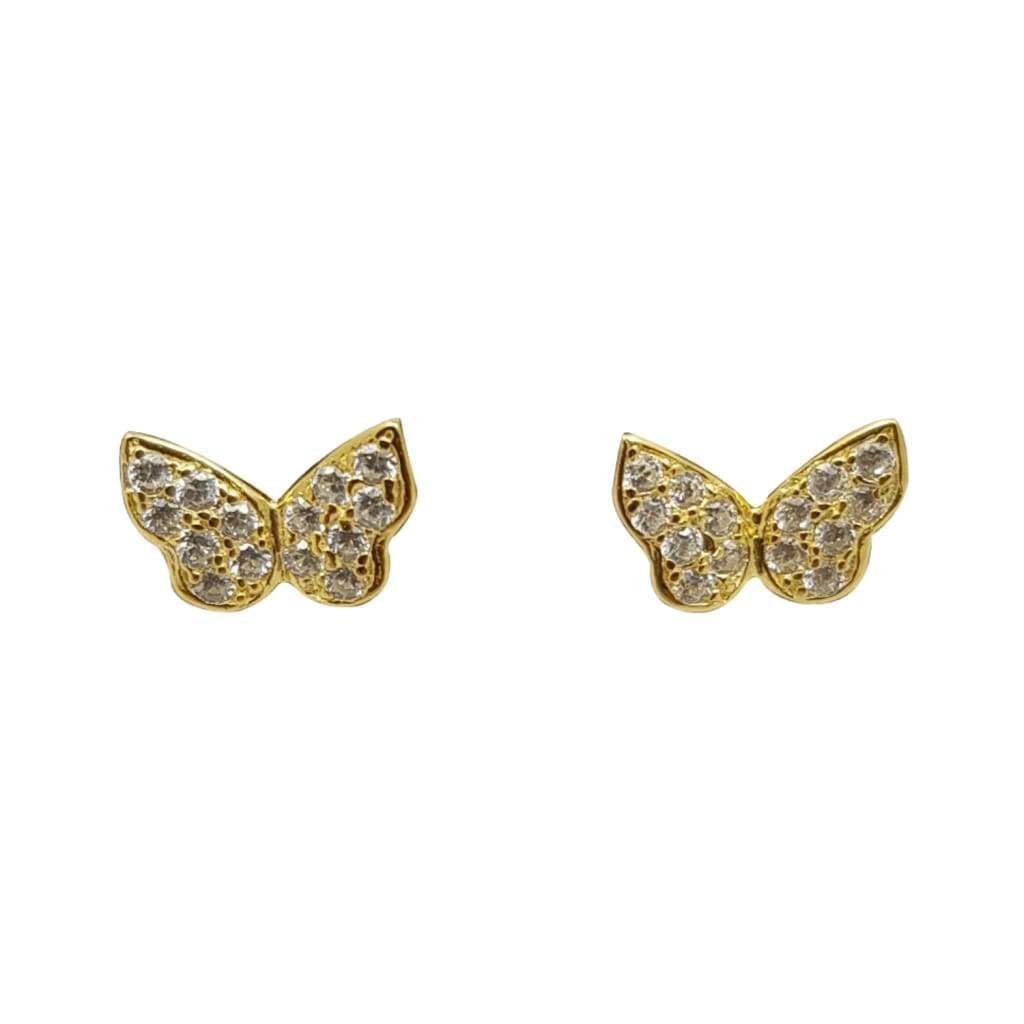 Boucles d'Oreilles Argent Papillons Lucia - Bijouterie Tropicor