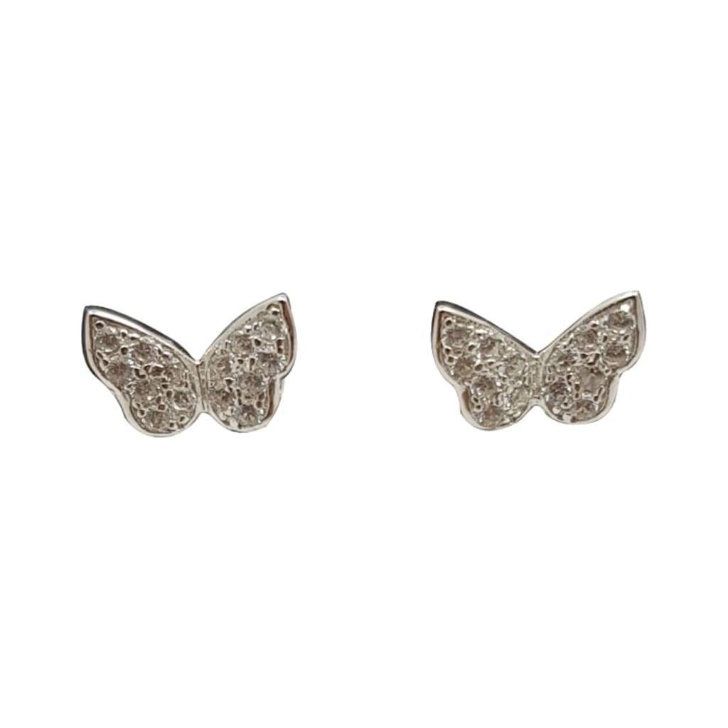 Boucles d'Oreilles Argent Papillons Lucia - Bijouterie Tropicor