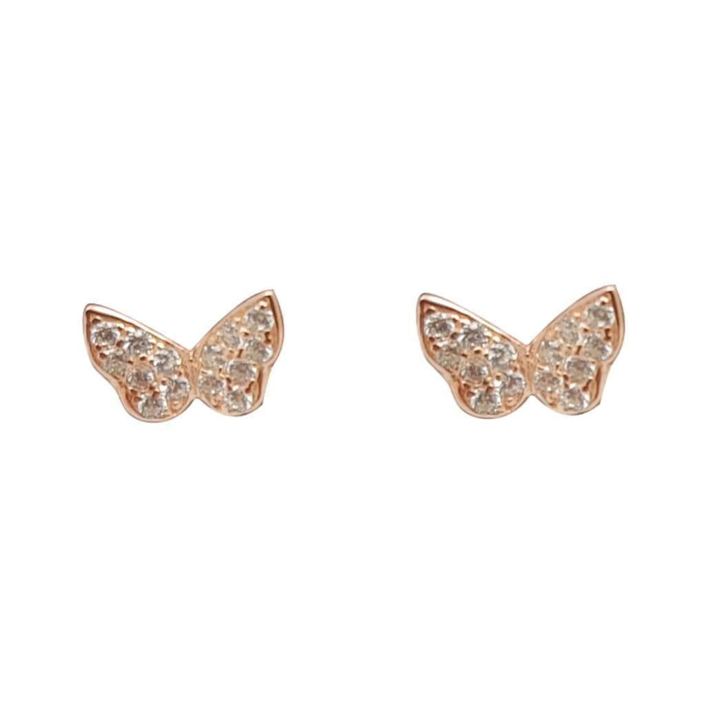 Boucles d'Oreilles Argent Papillons Lucia - Bijouterie Tropicor