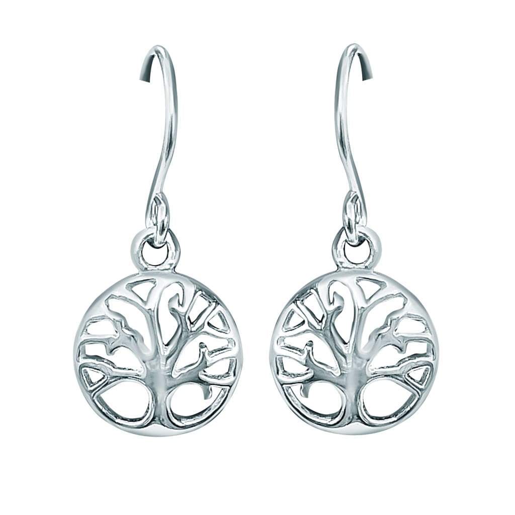 Boucles d'Oreilles Dormeuses Argent Arbre de vie - Bijouterie Tropicor