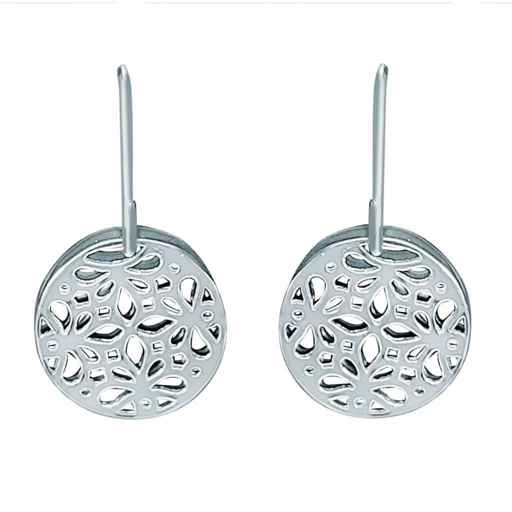 Boucles d'Oreilles Dormeuses Argent Filigri Rond - Bijouterie Tropicor