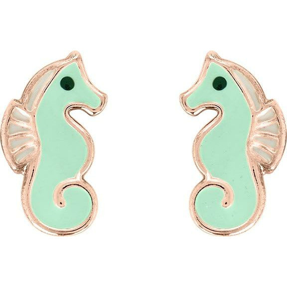 boucles d'oreilles hippocampe | reunion bijoux