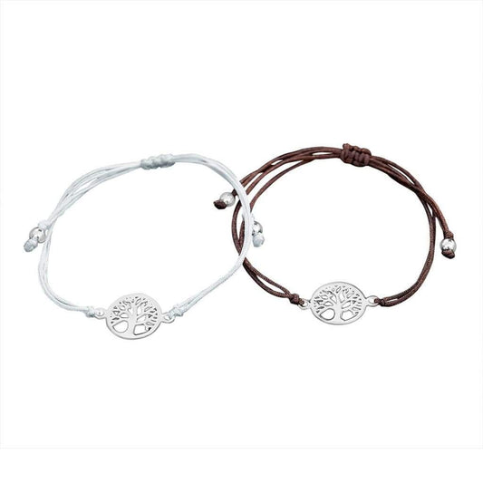 Bracelet cordon Arbre de Vie Argent - Bijouterie Tropicor