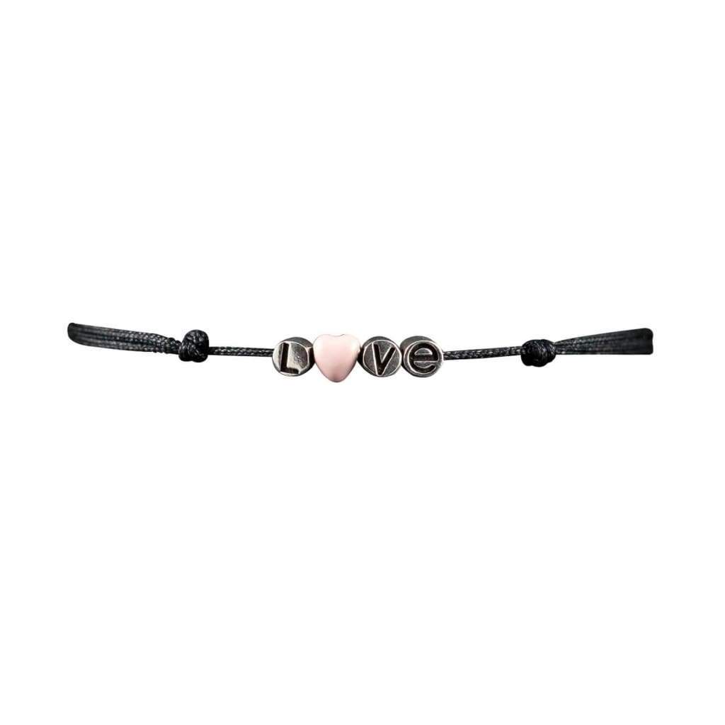 Bracelet Cordon Argent LOVE - Bijouterie Tropicor