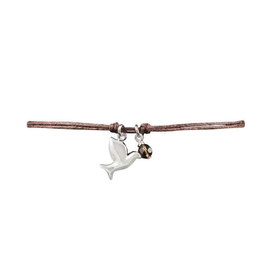Bracelet Cordon Colombe Argent - Bijouterie Tropicor