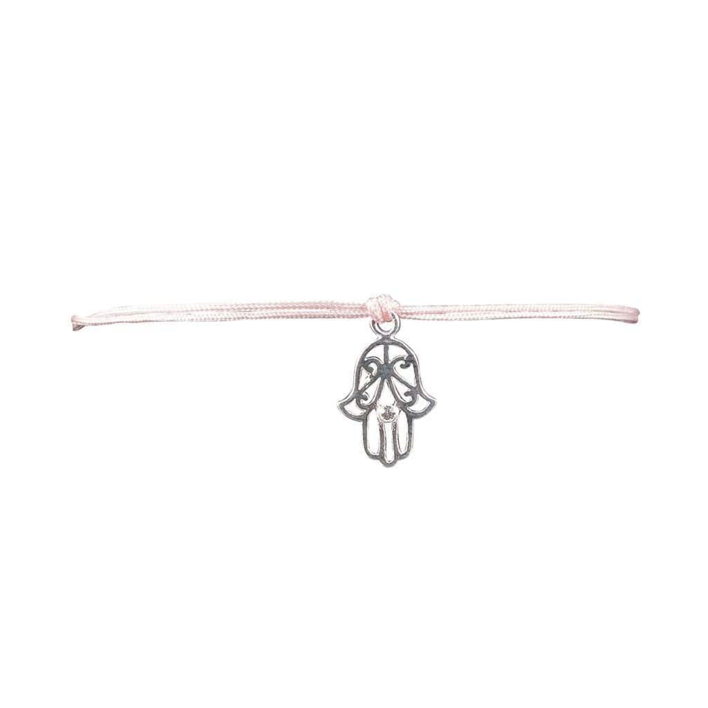 Bracelet Cordon Hamsa Argent - Bijouterie Tropicor