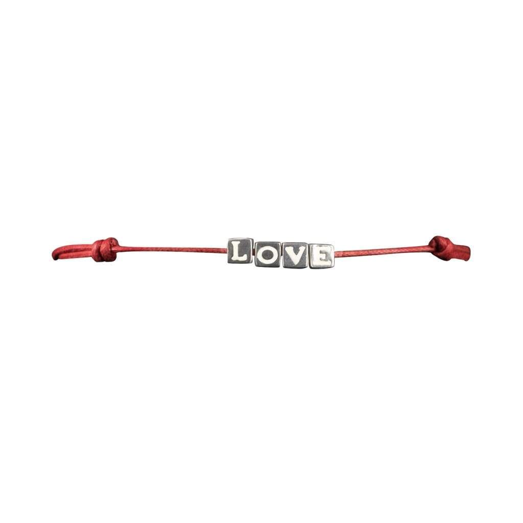 Bracelet Cordon LOVE Argent - Bijouterie Tropicor