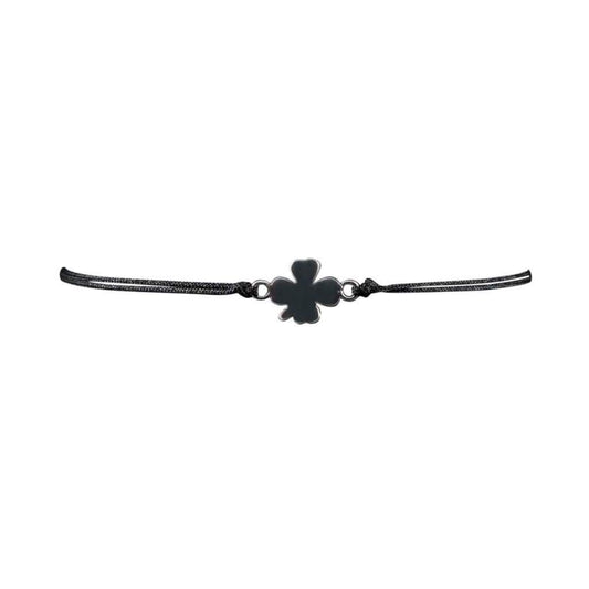 Bracelet Cordon Trefles a Quatres feuilles Argent - Bijouterie Tropicor