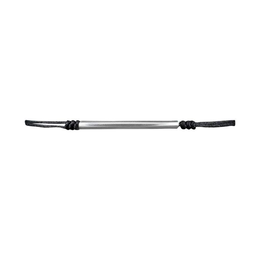 Bracelet Cordon Tube Argent - Bijouterie Tropicor