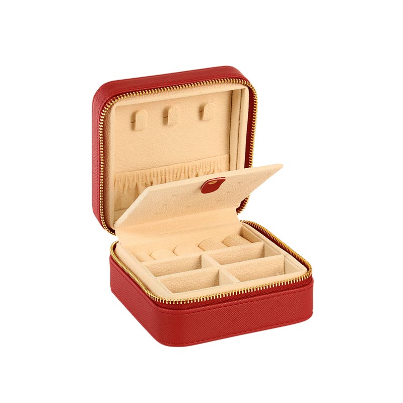 Boite à bijoux carré rouge | bijouterie Réunion