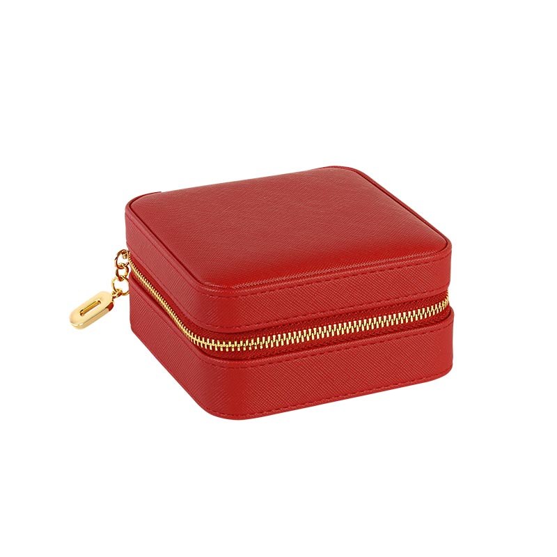 Coffret à bijoux carré rouge | Bijoux Réunion