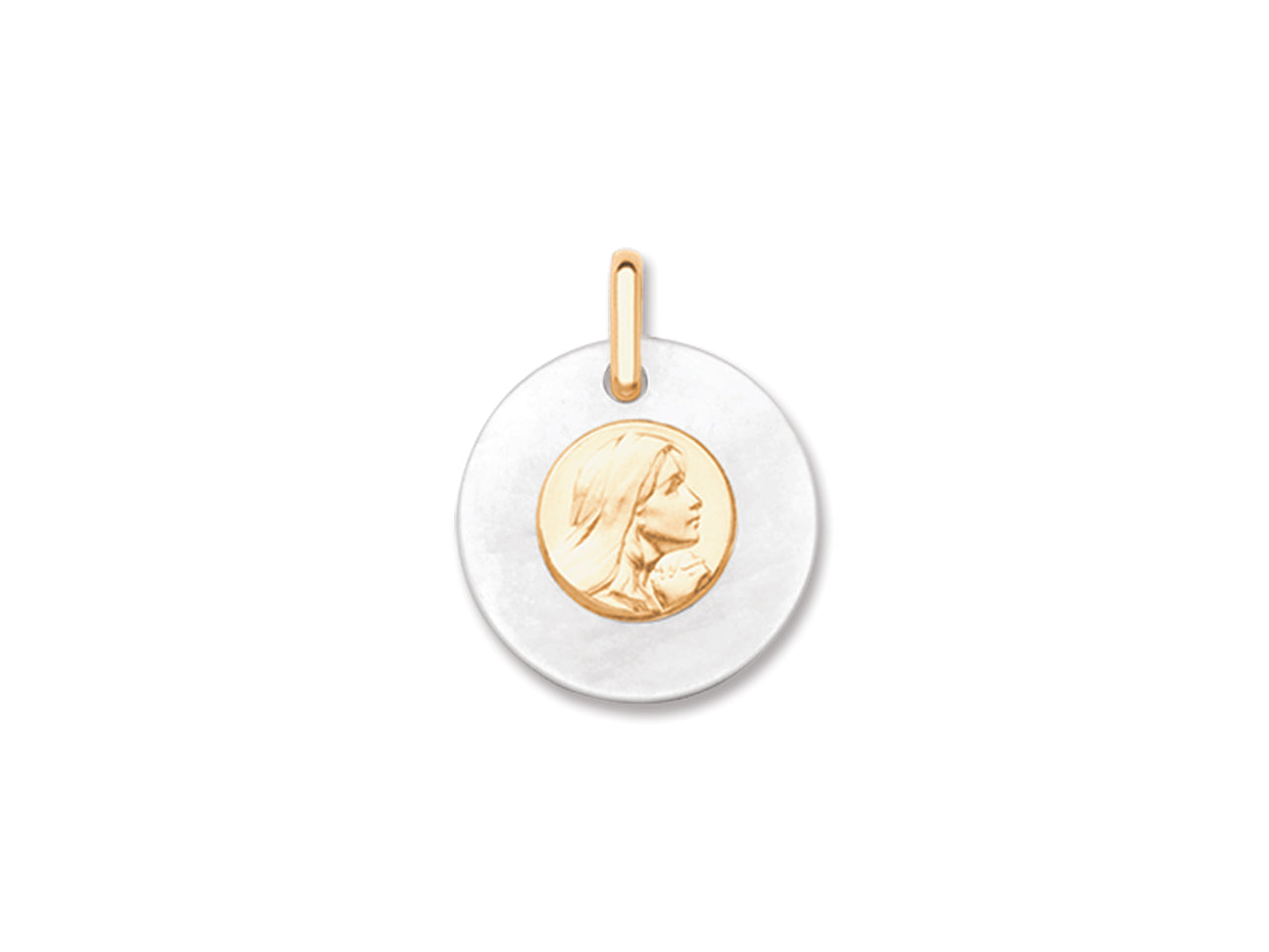 Médaille Vierge Or et Nacre | Réunion