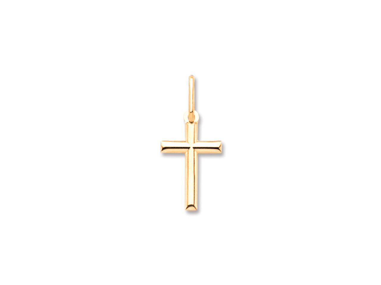 Pendentif Or Croix Tuilée | Bijouterie Réunion